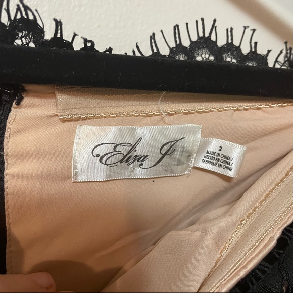 Eliza J Off The Shoulder Lace Top Jumpsuit size 2 - Picture 7 of 9